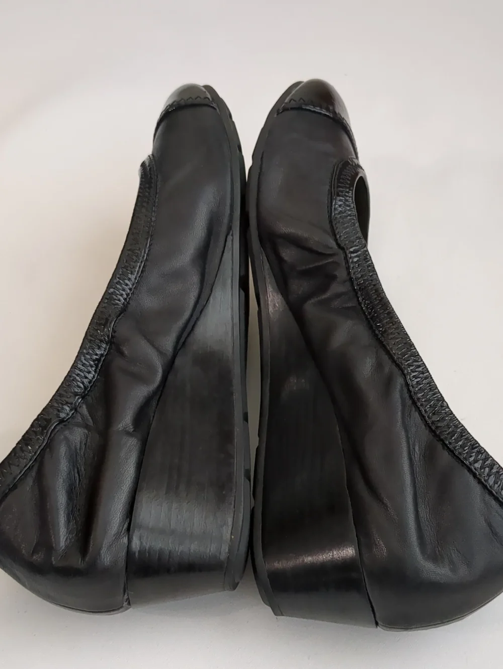 Cole Haab Nike Air Leather Patent Cap Toe Wedge Sz 8